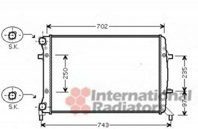 VAN WEZEL 58002272 -  Радиатор, охлаждение двигателя